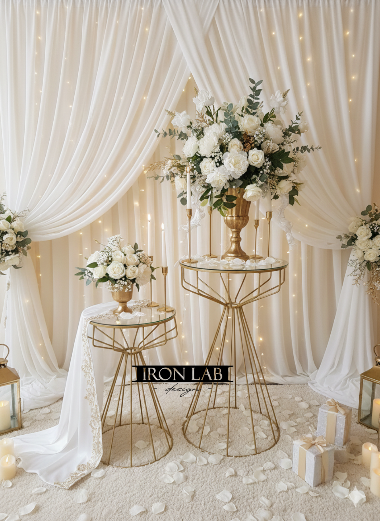 alzate_rullanti_oro_per_eventi_allestimenti_matrimonio_wedding_planner_ in ferro