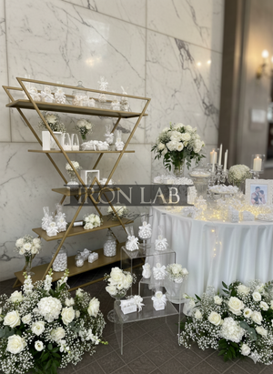 espositore per bomboniere oro feste eventi allestimenti wedding planner