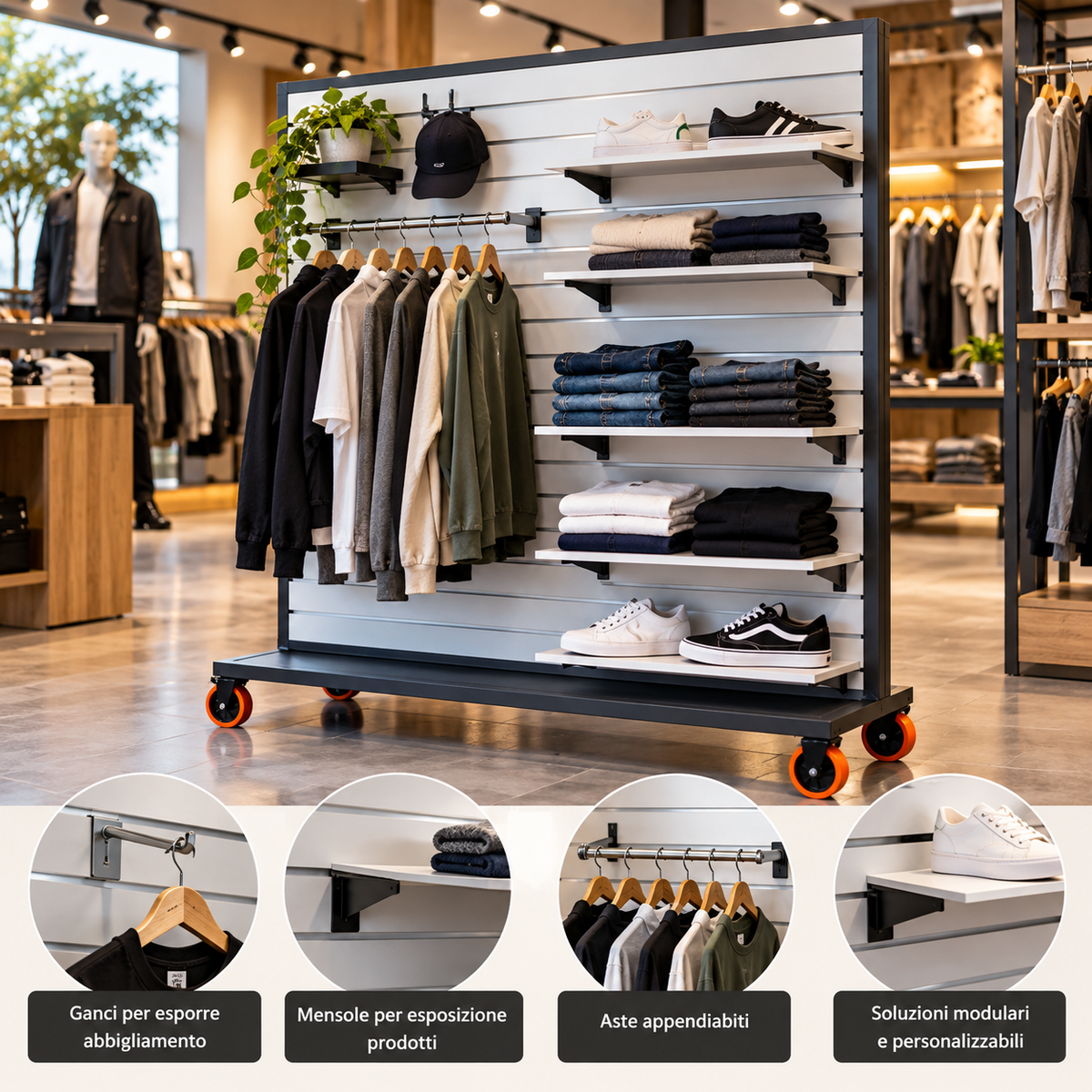 Carrello Espositore Multifunzione