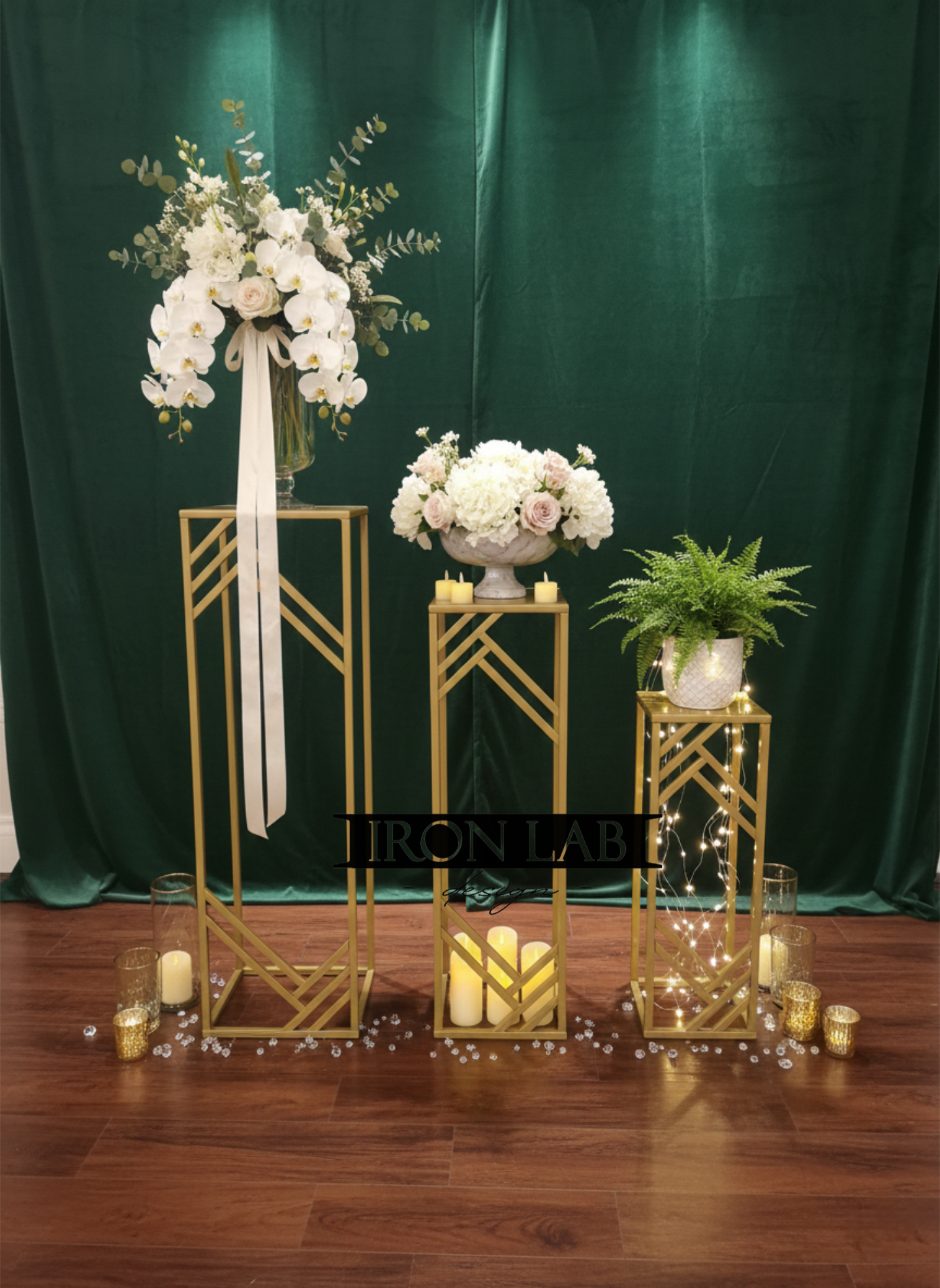 tris geometriche per eventi wedding planner feste allestimento
