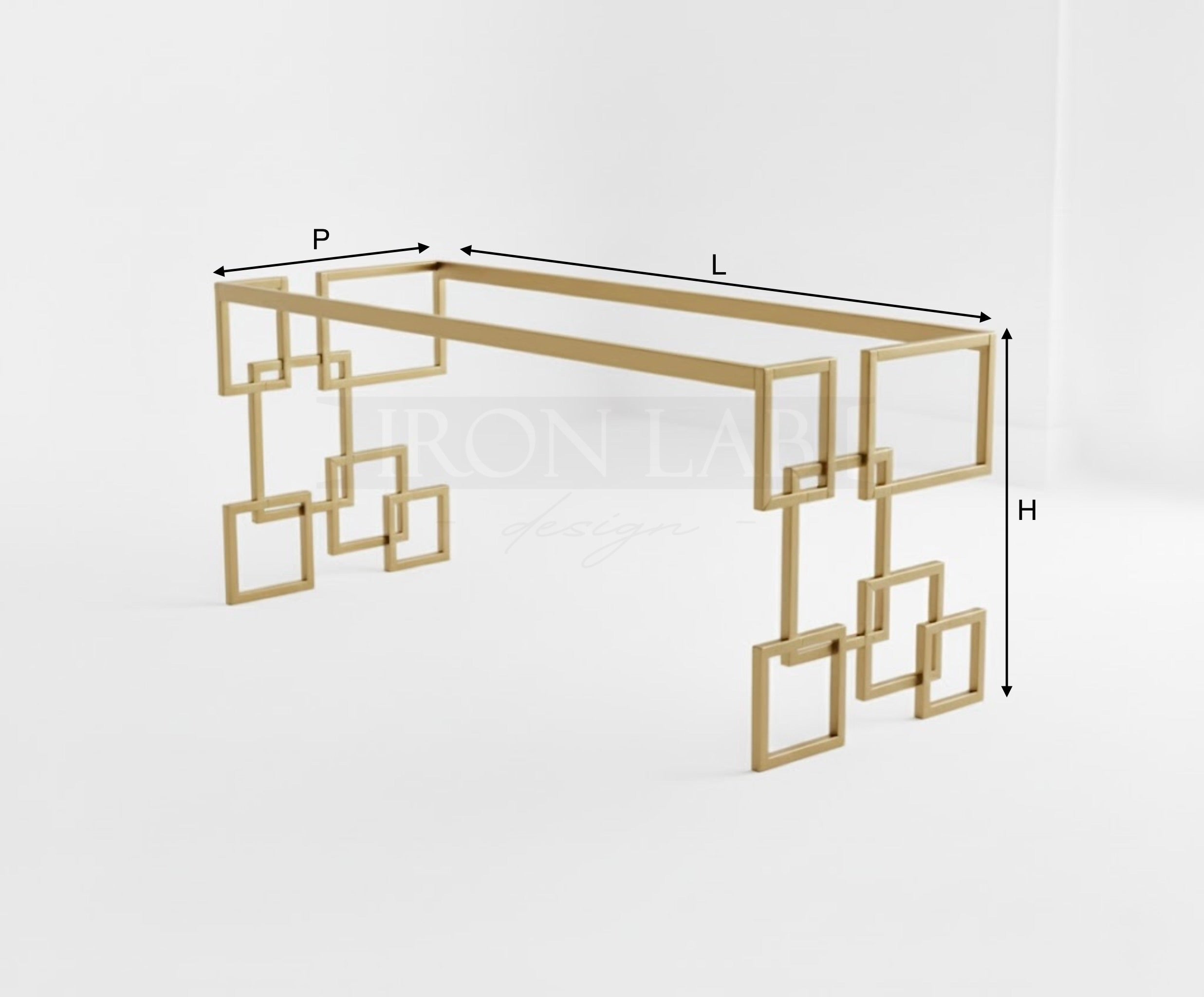 Base Tavolo Royal Ferro Oro