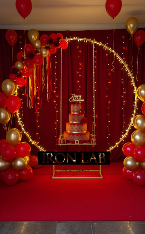 cerchio_con_altalena_per_torte_oro__in_ferro_per_feste_eveti__wedding_planner_allestimenti