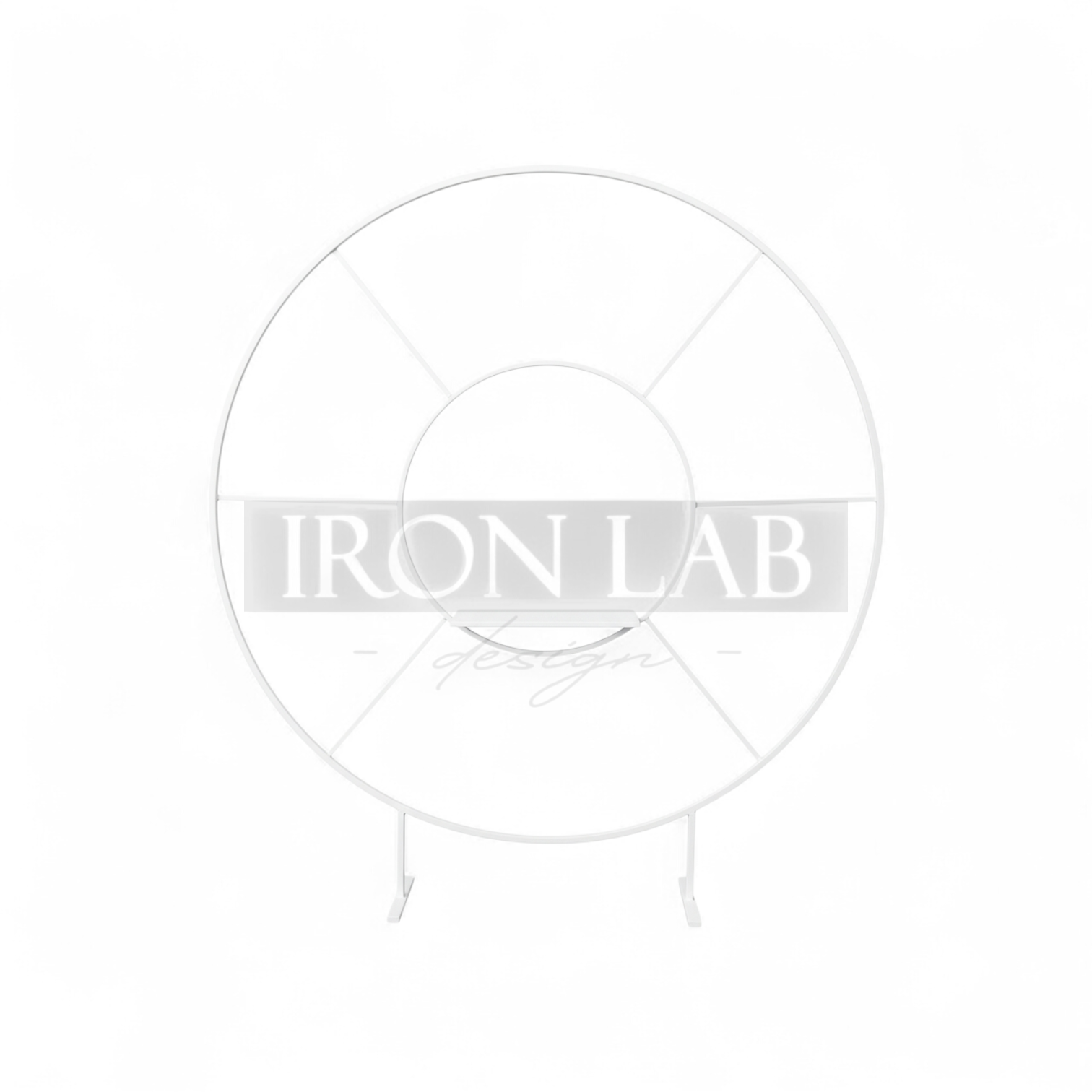 cerchio bianco per allestimento con piatto party planner wedding