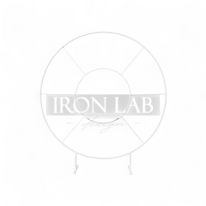 cerchio bianco per allestimento con piatto party planner wedding