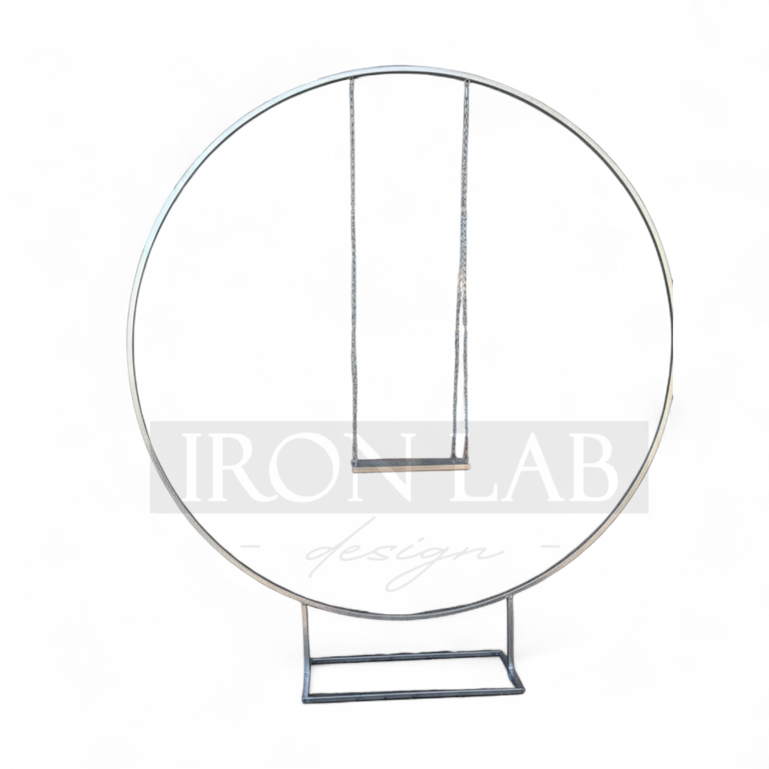 cerchio_con_altalena_per_torte_argento__in_ferro_per_feste_eveti__wedding_planner_allestimenti