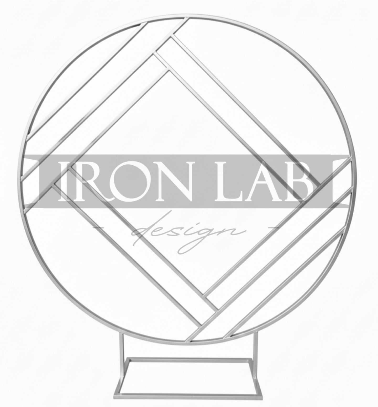 cerchio_geometrico_backdrop_argento_per_allestimento_feste_eventi_wedding_planner