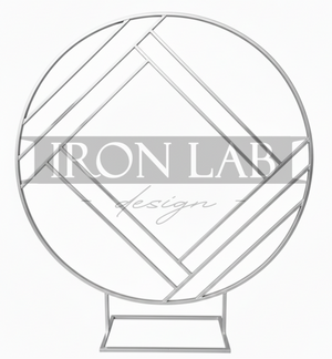 cerchio_geometrico_backdrop_argento_per_allestimento_feste_eventi_wedding_planner