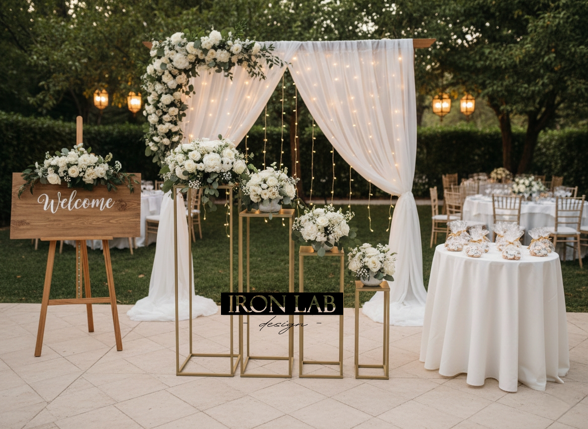 set_da_4_alzata_classica__per_confettata_oro__sfondi_struttura_per_passaggio__oro__in_ferro_per_feste_eveti__wedding_planner_allestimenti