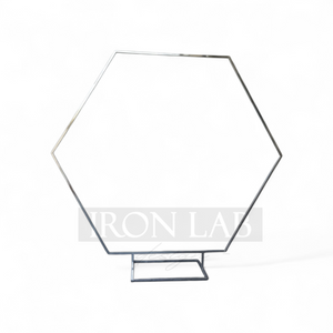 struttura esagono_argento _per_feste_party_eventi_wedding_planner