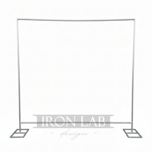 struttura rettangolare argento backdrop per eventi alletimenti wedding planner 